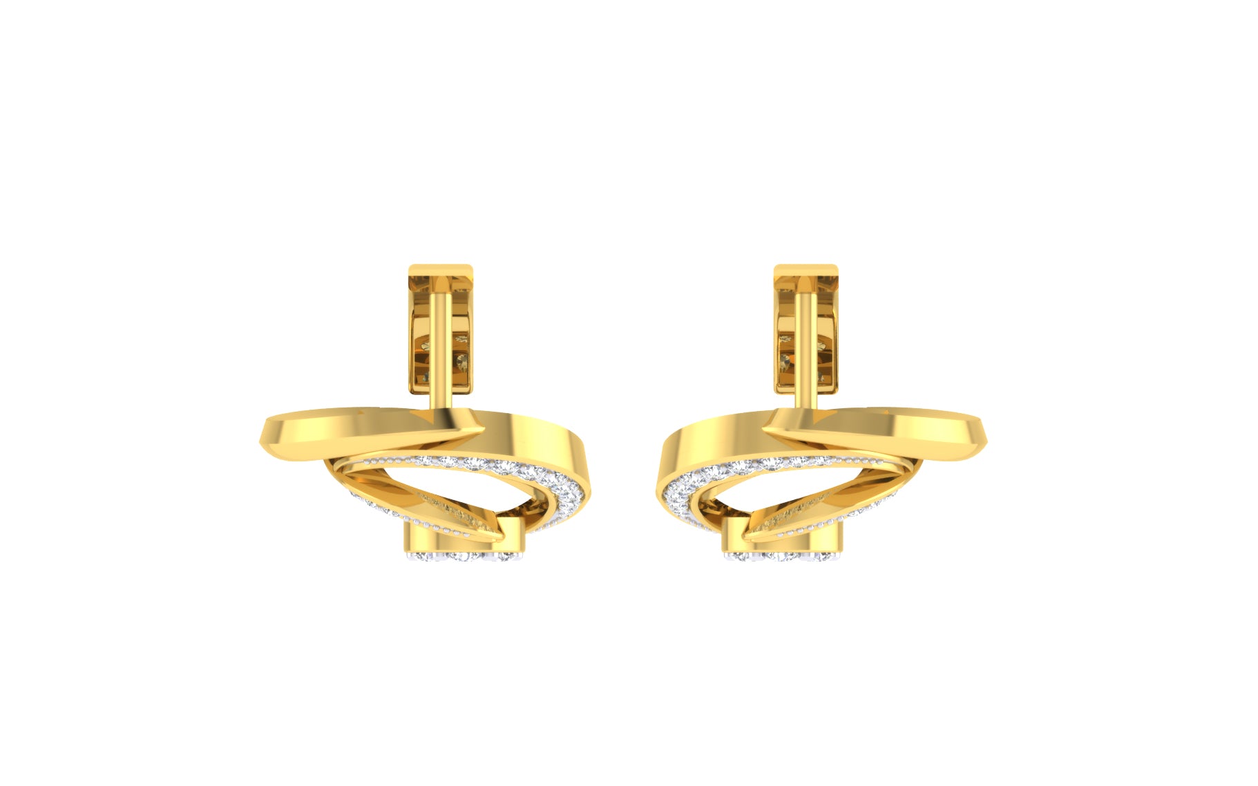 Nidal Jewels | Orbiting Opulence with Diamond cluster centre hoops